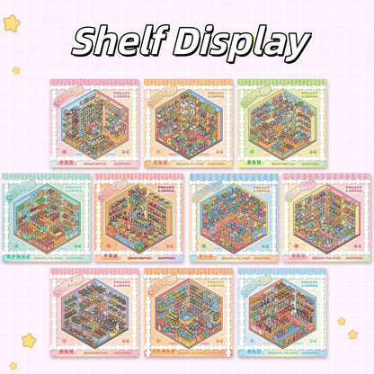 Shelf Display 3D Sticker Book