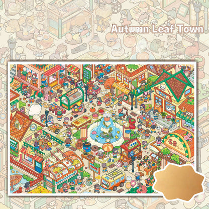 Autumn Corners 3D Sticker | 3 Cute Miniature Scenes