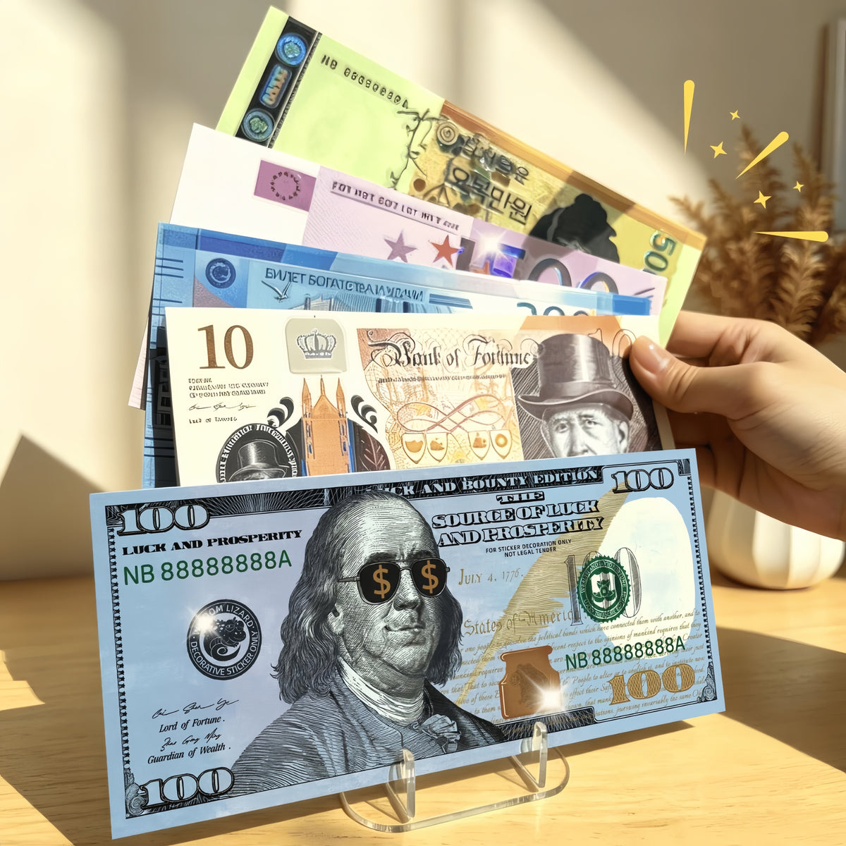 Cash Player 3D Sticker | 5 Cute Miniature Scenes
