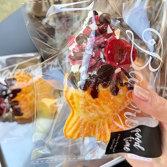 Ice Cream Chocolate Cherry Taiyaki Squishy
