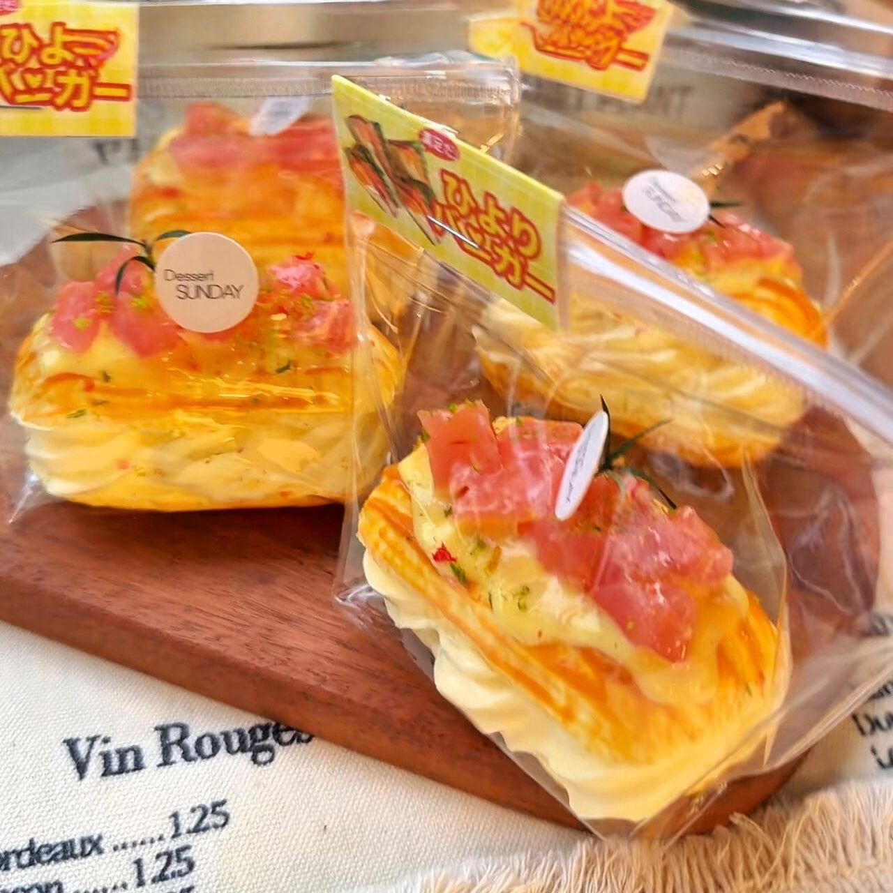 Salmon Mini Cream Puff Squishy