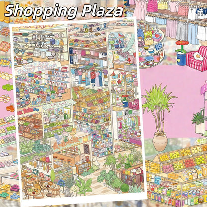 Daily Shopping 3D Sticker | 3 Cute Miniature Scenes