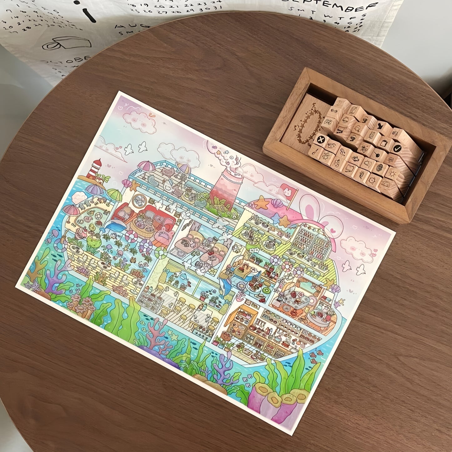 Warm Corners 3D Sticker | 2 Cute Miniature Scenes