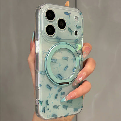 Gilt Goldfish Magnetic Stand Acrylic Phone Case