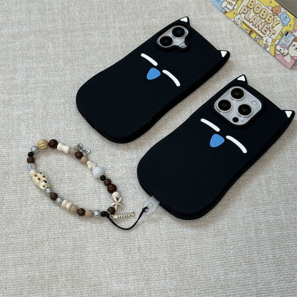 Black Cat Ears Silicone Phone Case