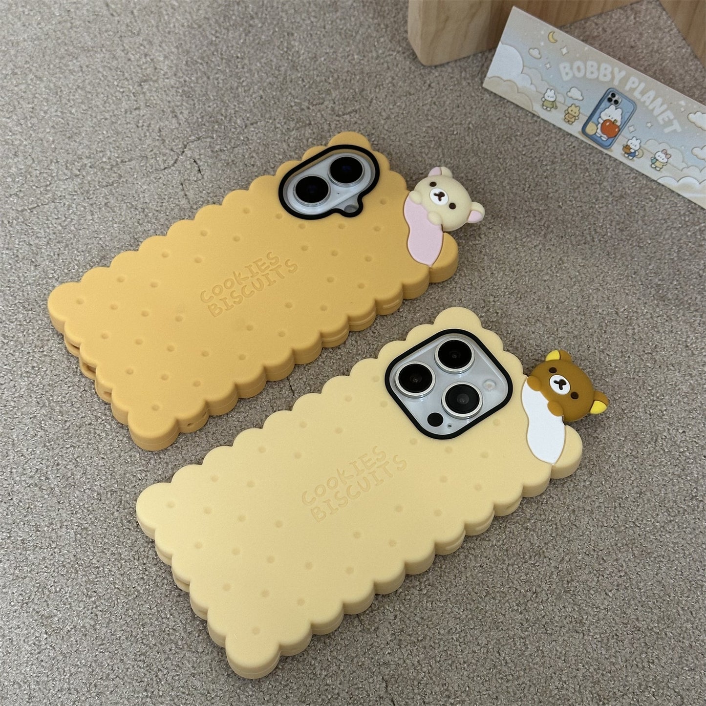 Little Bear Biscuit Silicone Phone Case