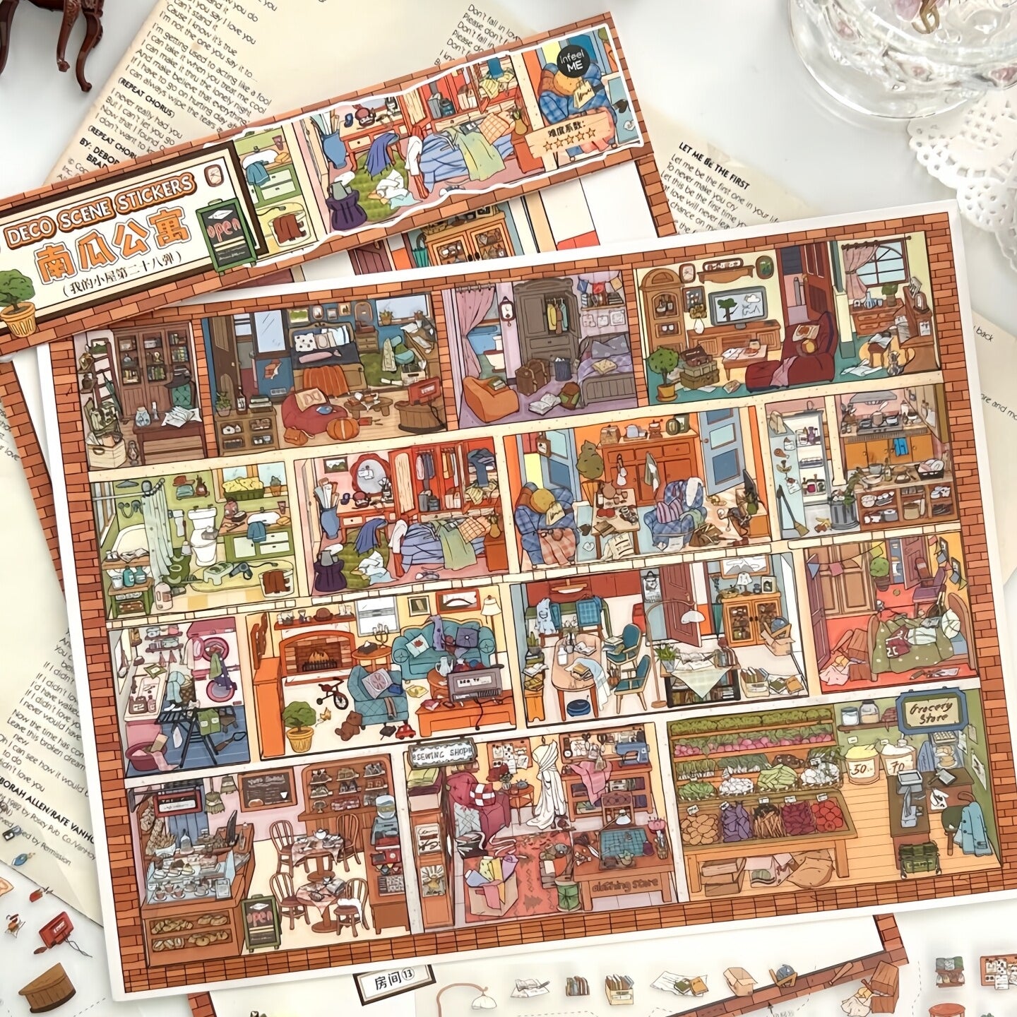 Pumpkin Apartment 3D Sticker