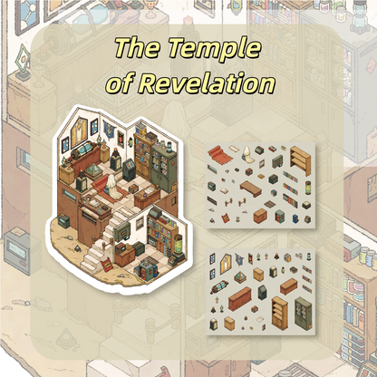 Wasteland 3D Sticker | 4 Cute Miniature Scenes