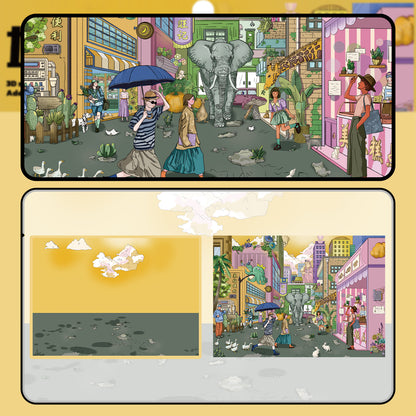 Wandering in the City 3D Sticker