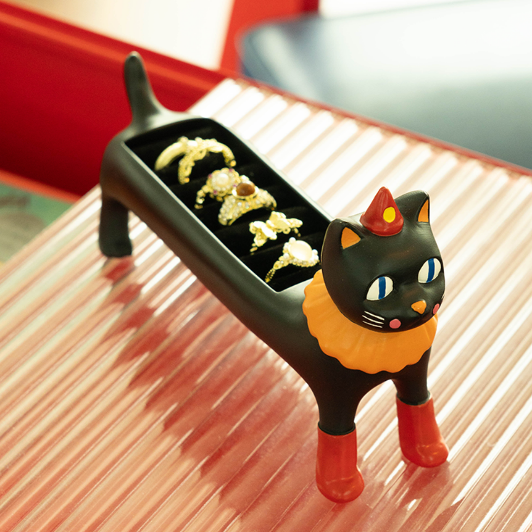 Circus Cat Ring Jewelry Box