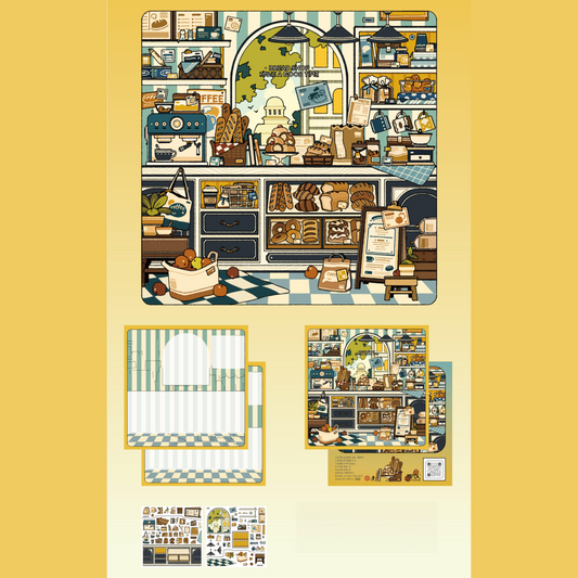 Cozy Nooks 3D Sticker | 4 Cute Miniature Scenes