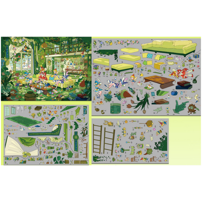Stops Along the Way 3D Sticker | 4 Cute Miniature Scenes