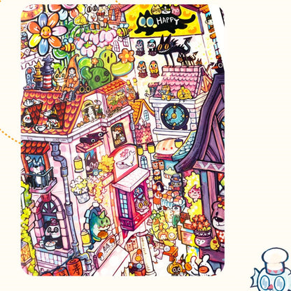 The Corner of the World 3D Sticker | 2 Cute Miniature Scenes
