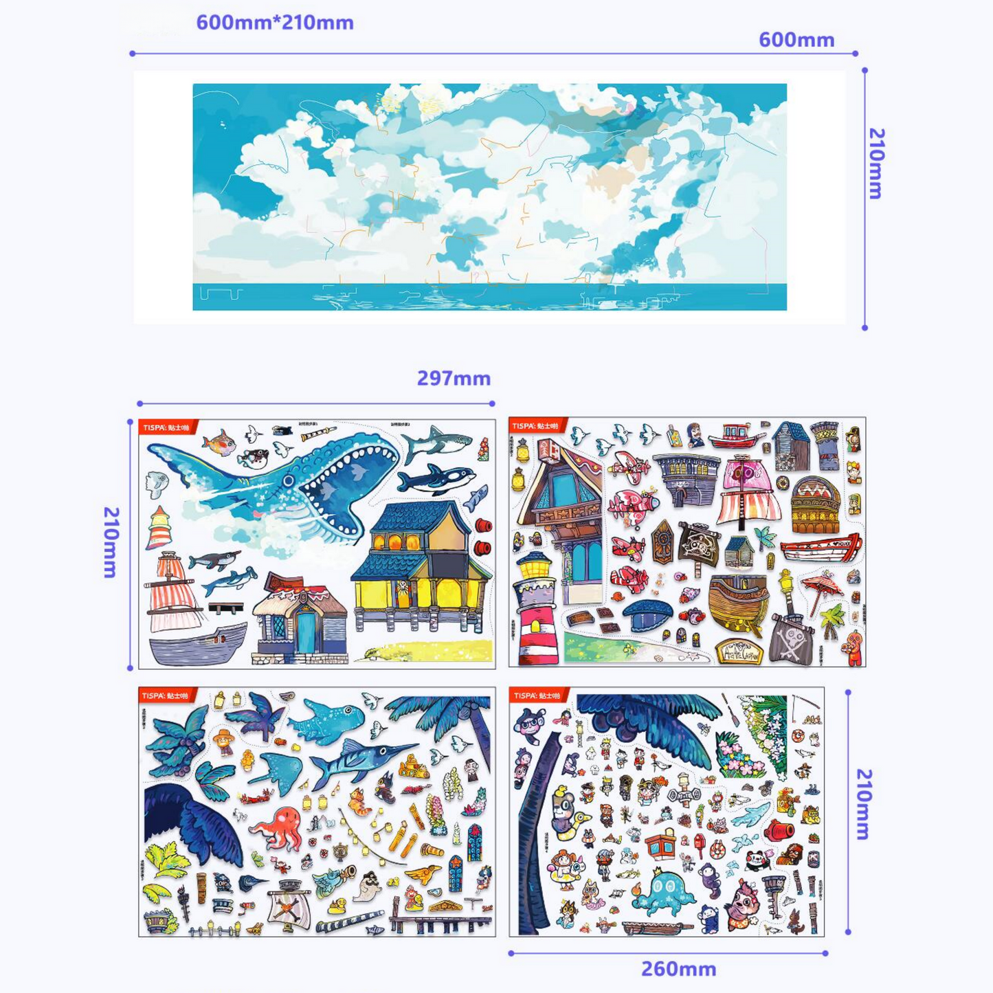 The Corner of the World 3D Sticker | 2 Cute Miniature Scenes
