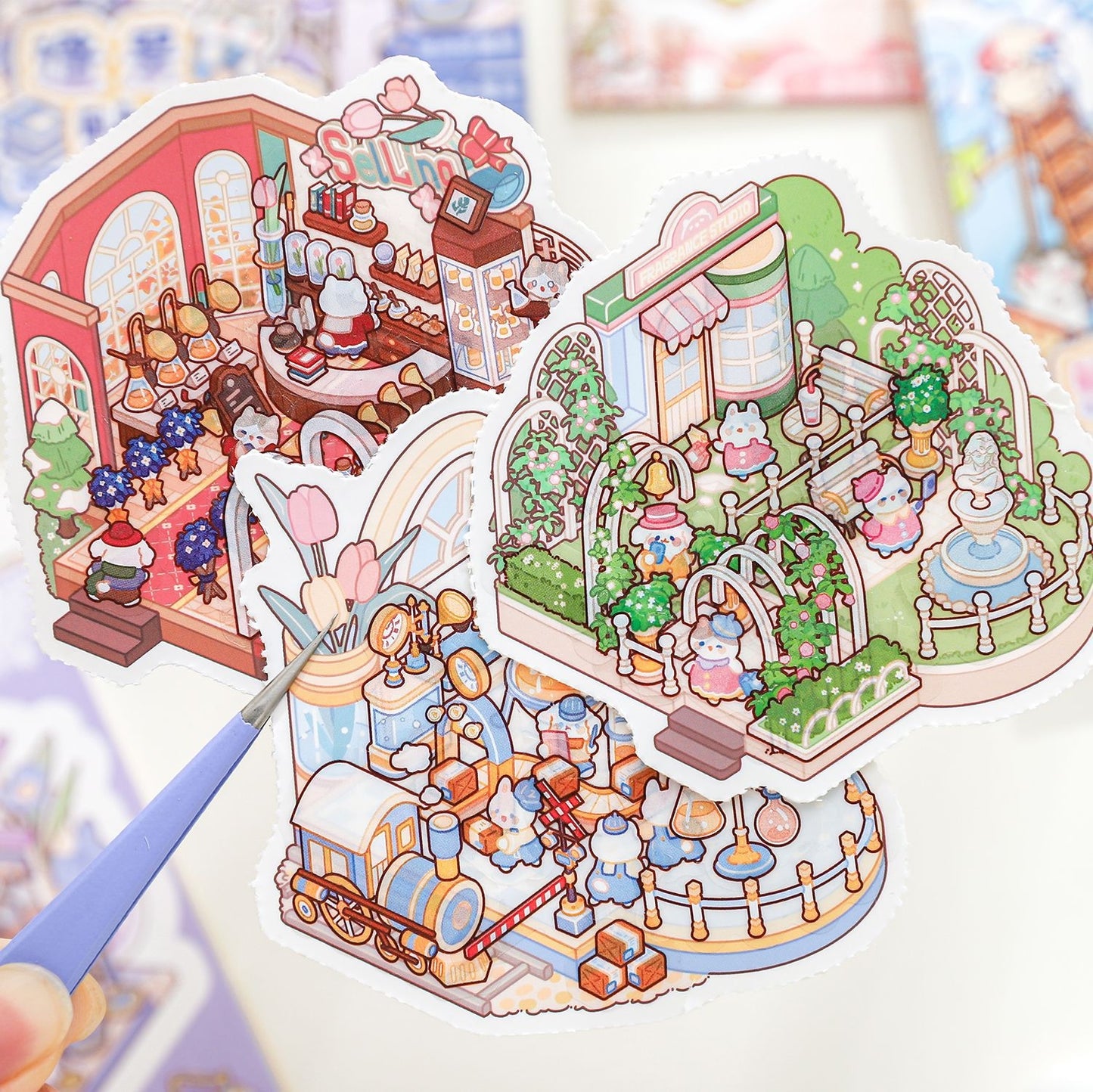 Meow's Daily Life 3D Sticker Book