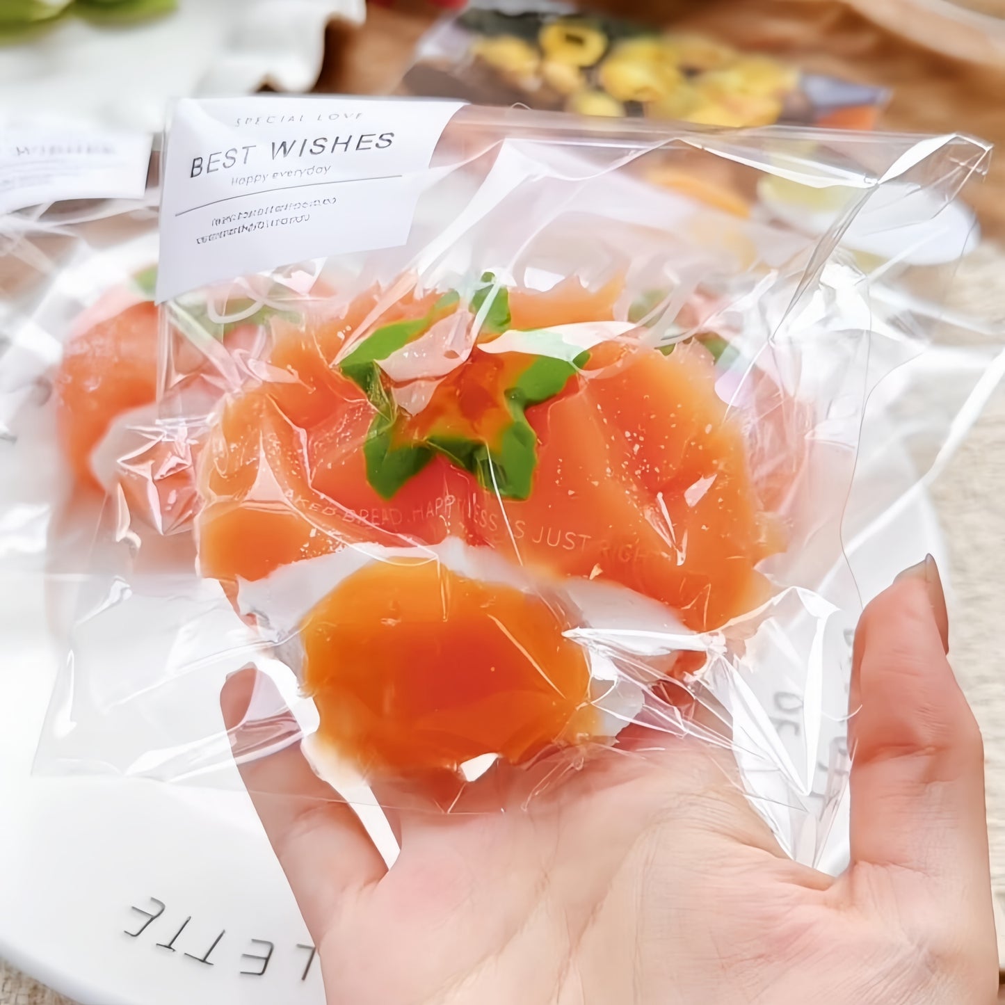 Lava Persimmon Glutinous Rice Ball Squishy