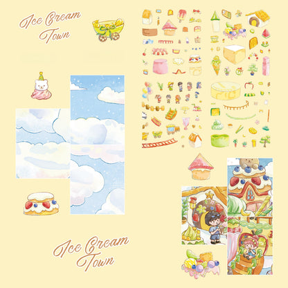 Ice Cream Town 3D Sticker