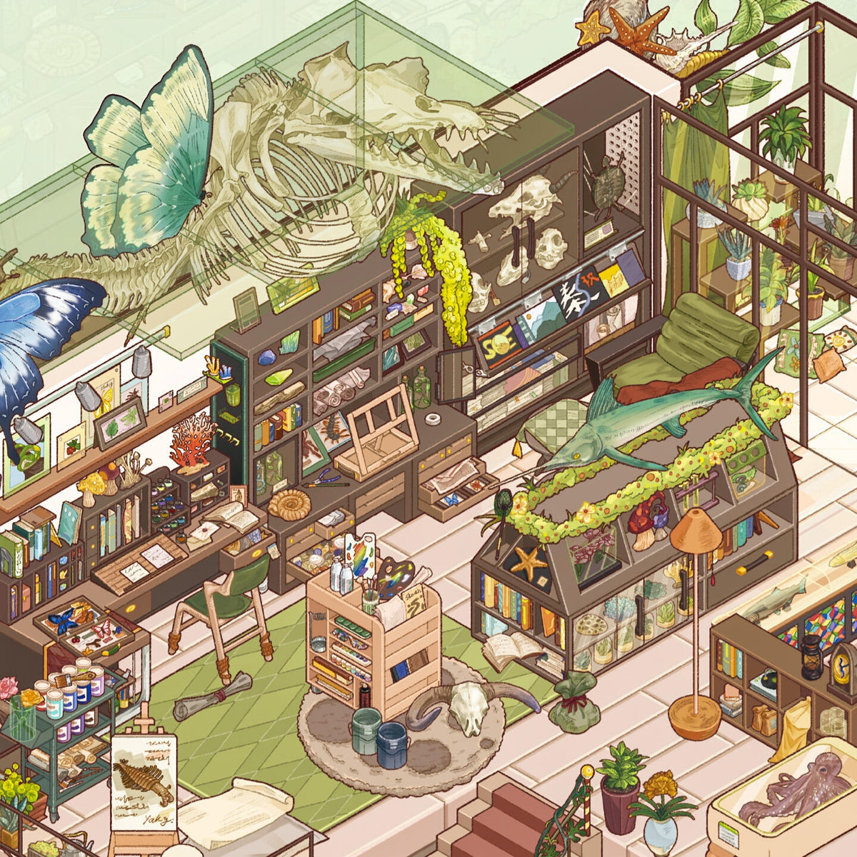 Specimen Quest Lab 3D Sticker