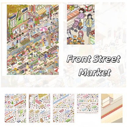 Scenes of Life 3D Sticker | 5 Cute Miniature Scenes