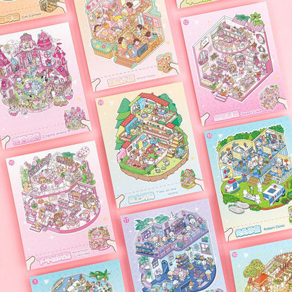 Dreamy Homes 3D Sticker Book
