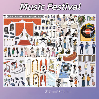 Music Festival 3D Sticker