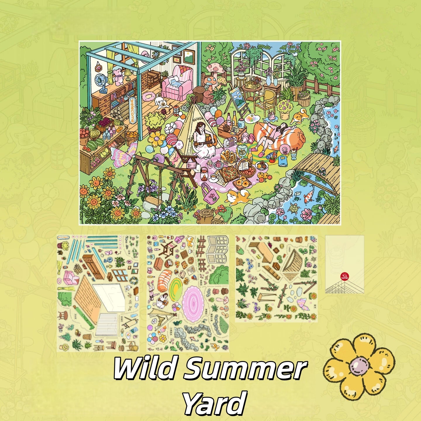 Season Slumbers 3D Sticker | 2 Cute Miniature Scenes