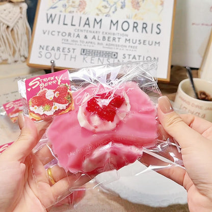 Strawberry Ice Skin Mochi Squishy