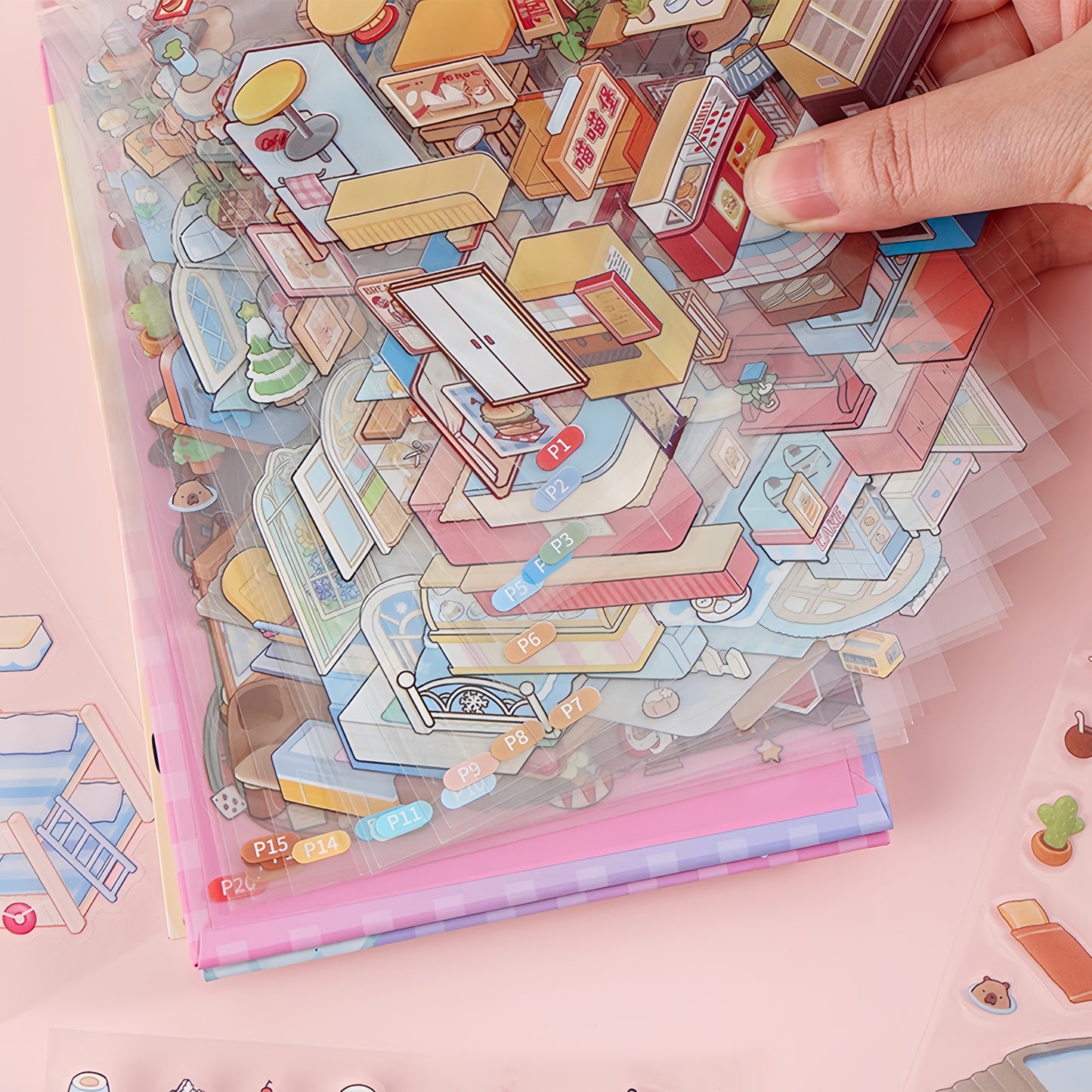 Little Animal Shop 3D Sticker Book