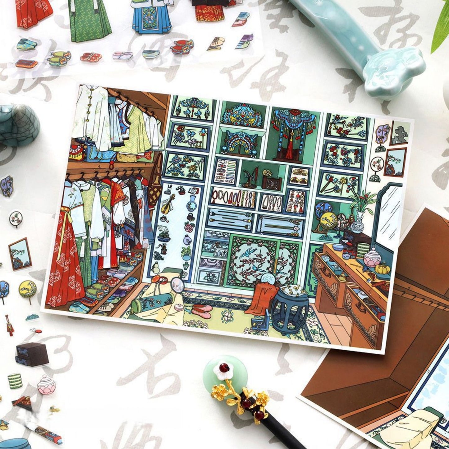 Dream Room 3D Sticker | 4 Cute Miniature Scene