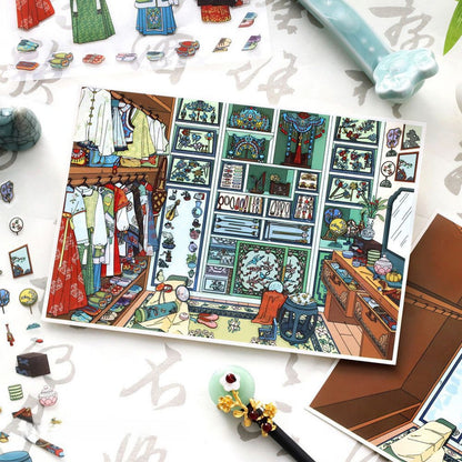 Dream Room 3D Sticker | 4 Cute Miniature Scene