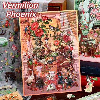 Poetic Vistas 3D Sticker | 2 Cute Miniature Scenes