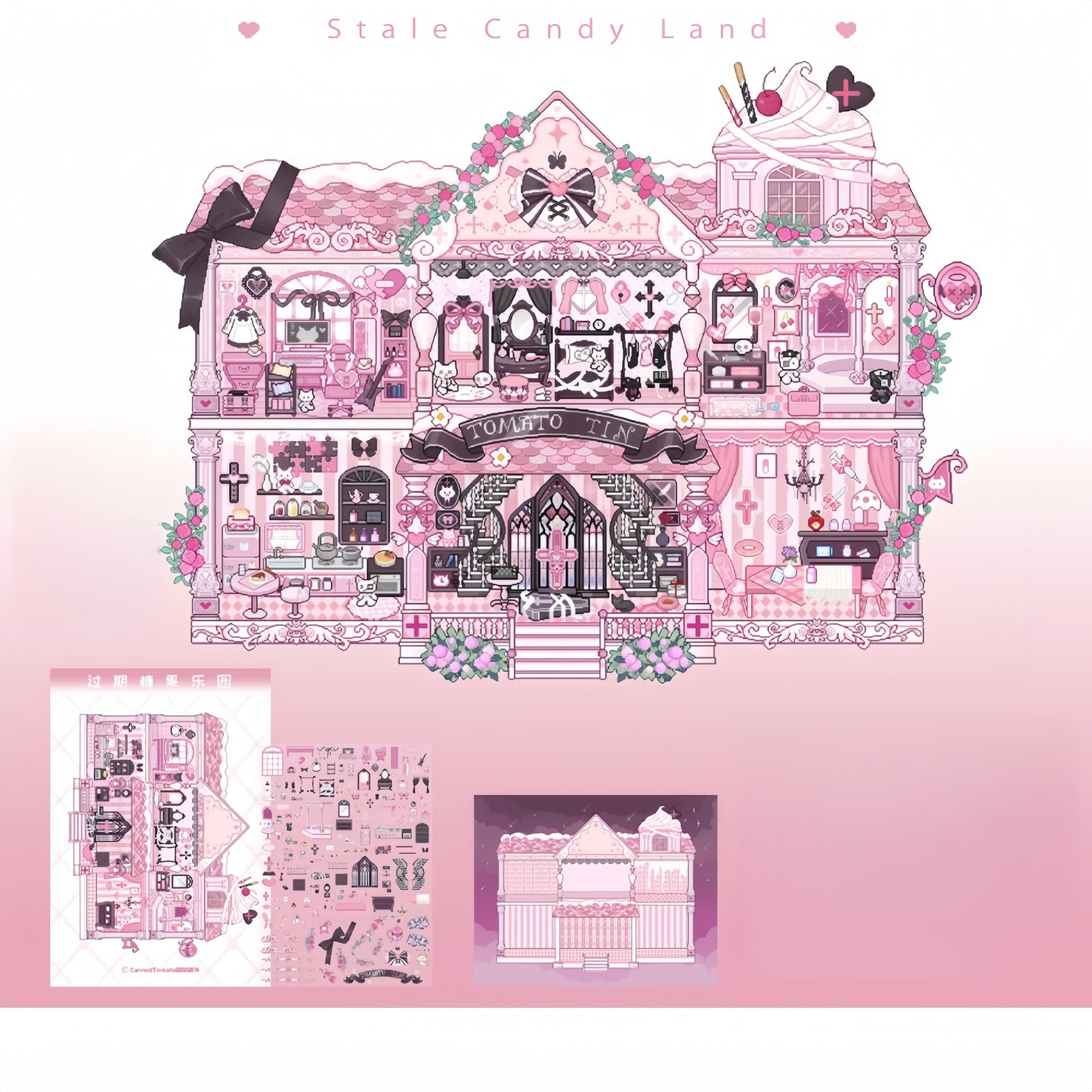 Fragile Sweets 3D Sticker | 2 Cute Miniature Scenes