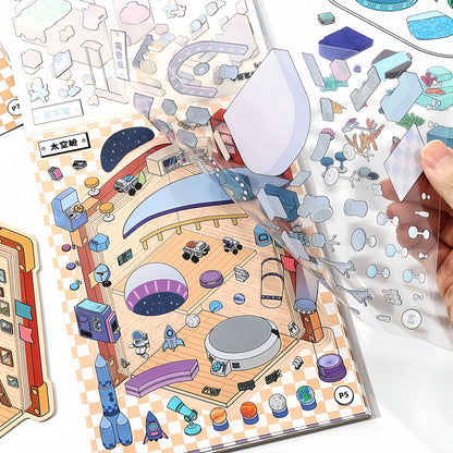 Little Corners 3D Sticker | 10 Cute Miniature Scenes