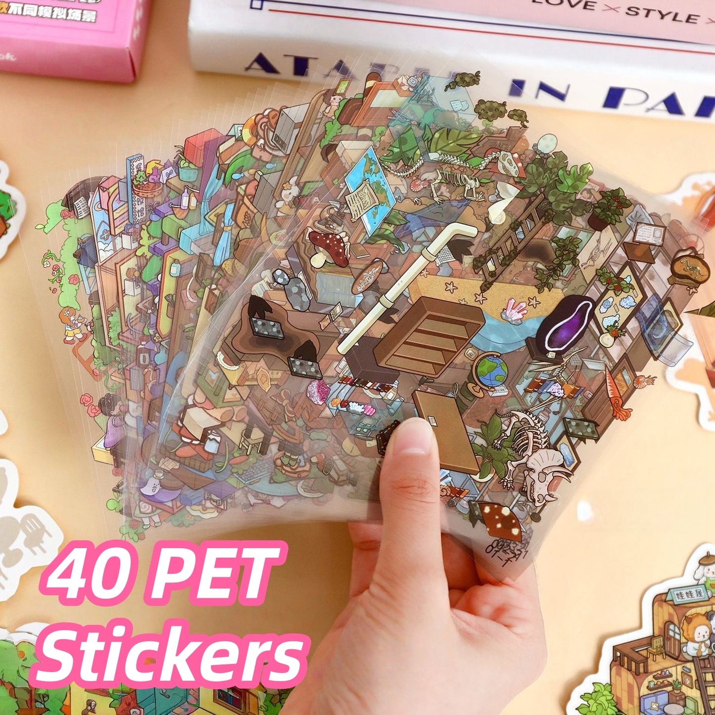 Dream Cottage 3D Sticker Book