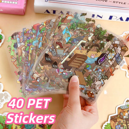 Dream Cottage 3D Sticker Book