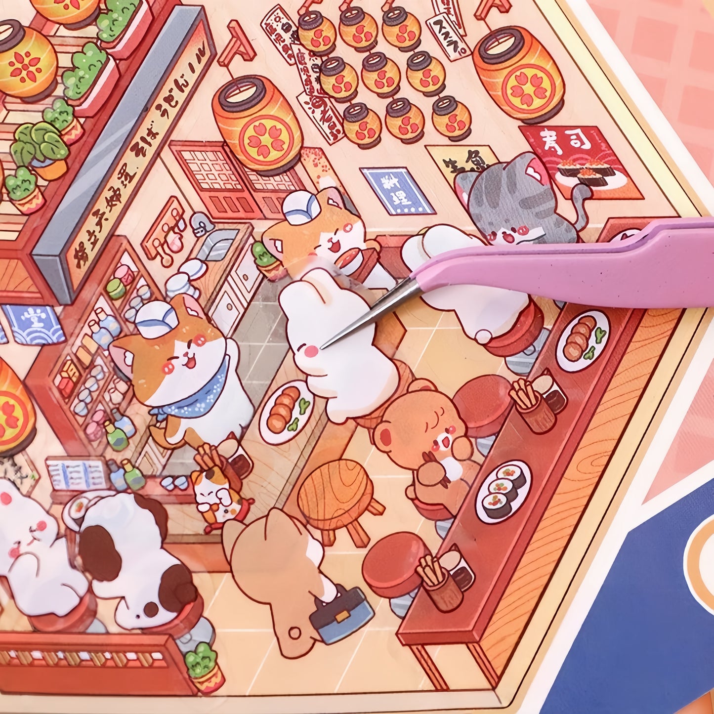 Paw's Shop 3D Sticker Book