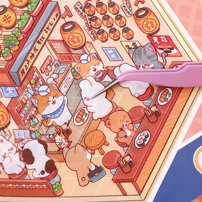 Paw's Shop 3D Sticker Book