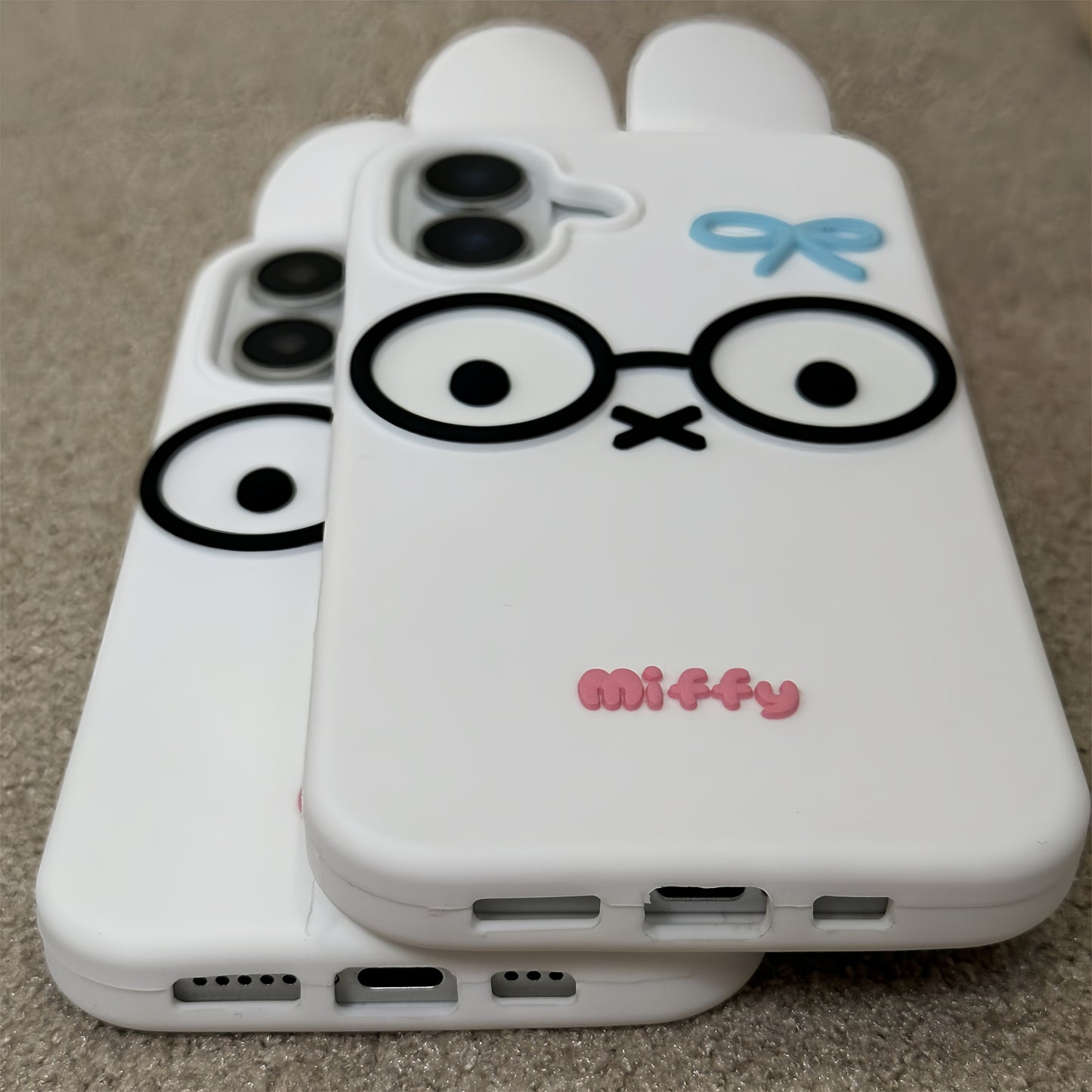 Glasses Bunny Silicone Phone Case