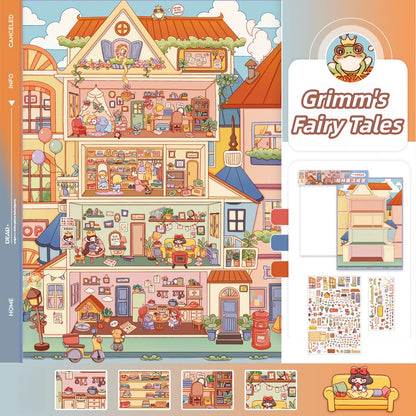 Paperfairy Tale 3D Sticker | 4 Cute Miniature Scenes