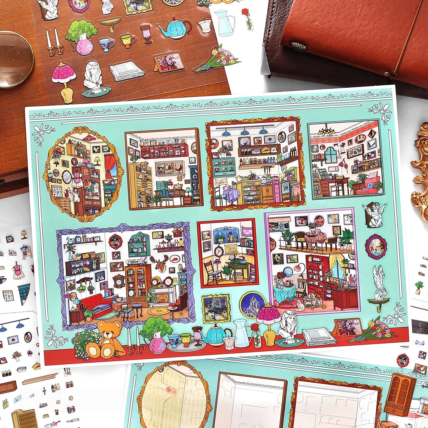 My Little House 3D Sticker | 2 Cute Miniature Scenes