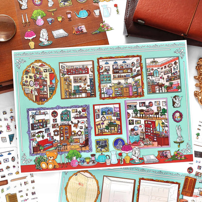 My Little House 3D Sticker | 2 Cute Miniature Scenes