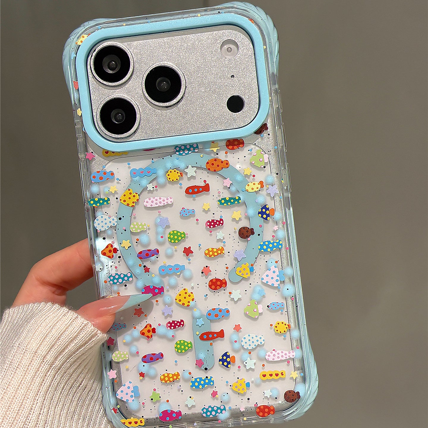 Colorful Fish Schools Acrylic Phone Case