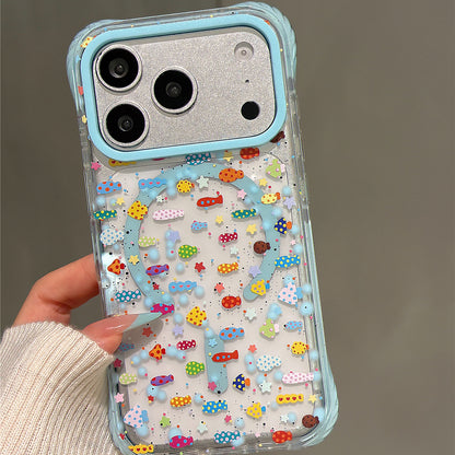 Colorful Fish Schools Acrylic Phone Case
