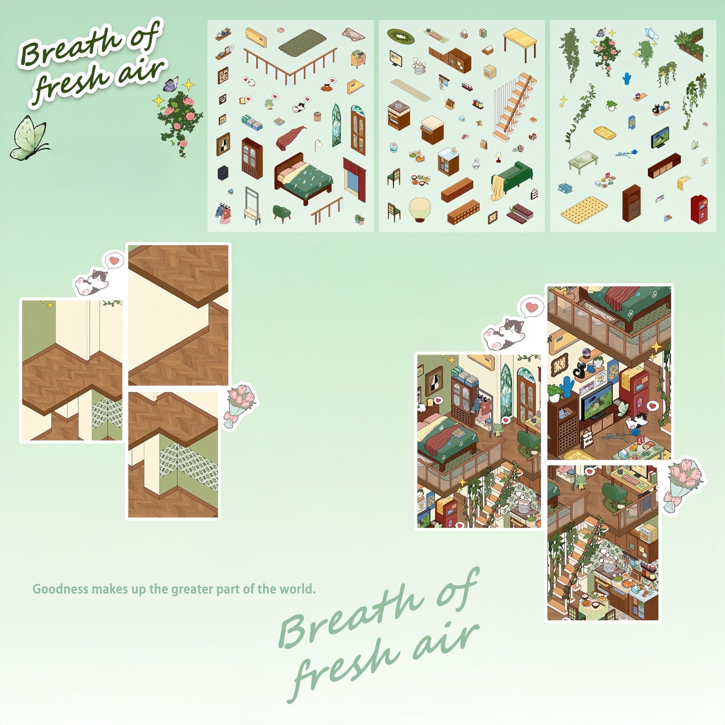 Woodland Haven 3D Sticker