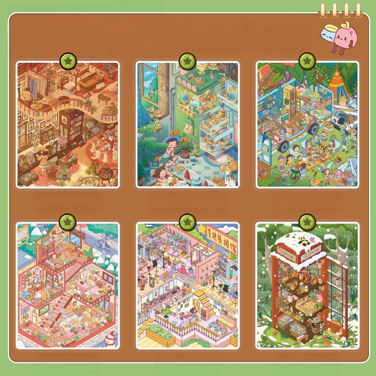 Tiny World 3D Sticker Book