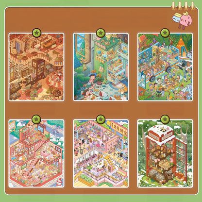 Tiny World 3D Sticker Book