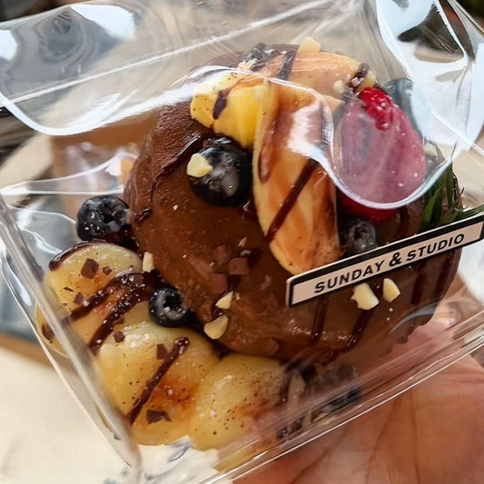 Banana Chocolate Fruit Big Pancake Squishy