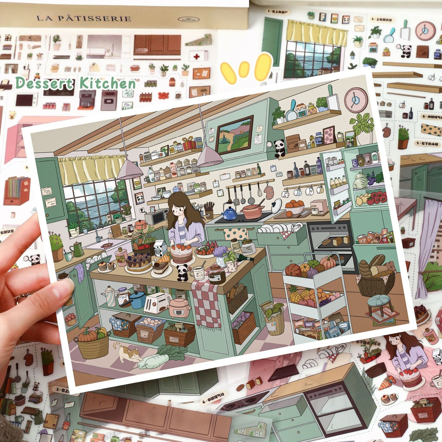 Everyday Sweet 3D Sticker | 2 Cute Miniature Scenes