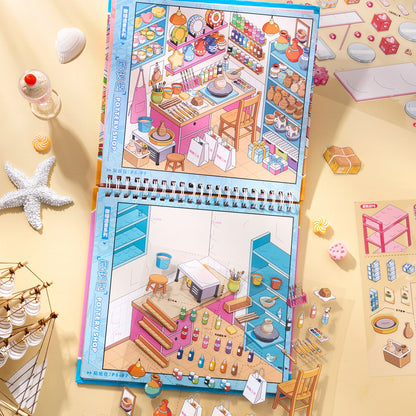 Shelf Display 3D Sticker Book