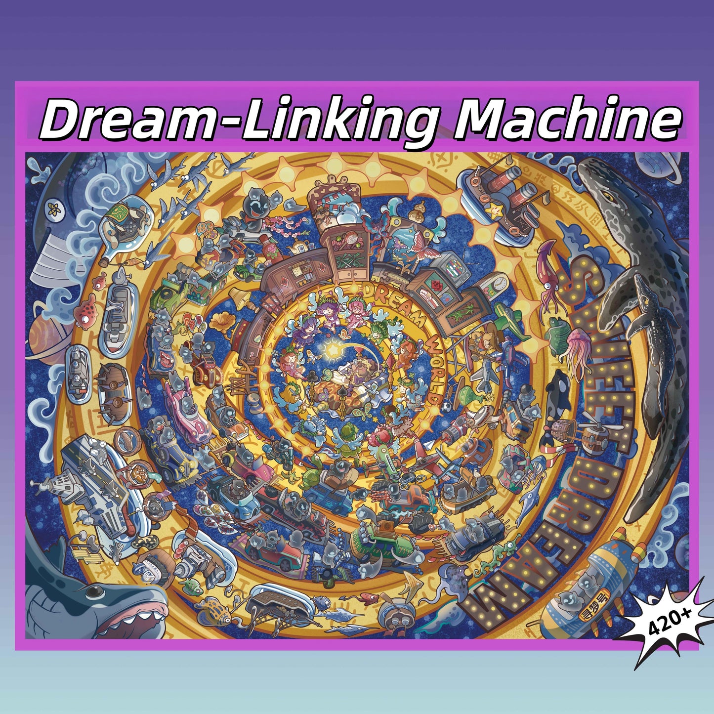 Dreamers‘ Map 3D Sticker | 3 Cute Miniature Scenes